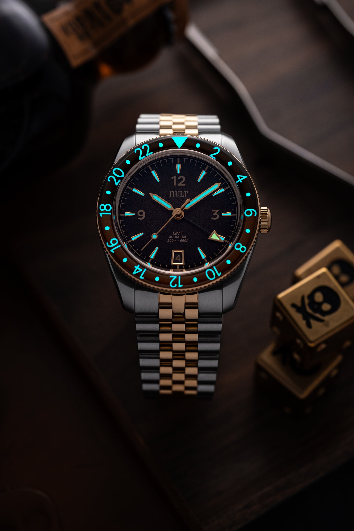 Aquatique GMT - Terra Two-Tone